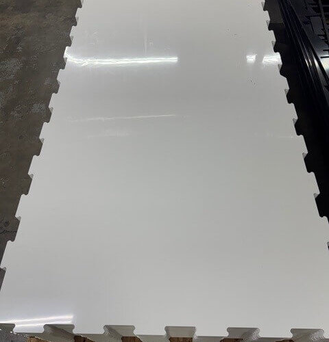 CNC machine-cut interlocking sheets