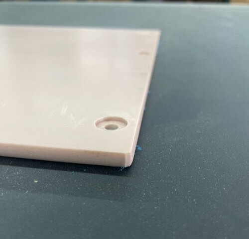 CNC machine-cut board